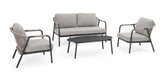 SET4 SITZGRUPPE C-C MIRAVET ANTHRAZIT/KH